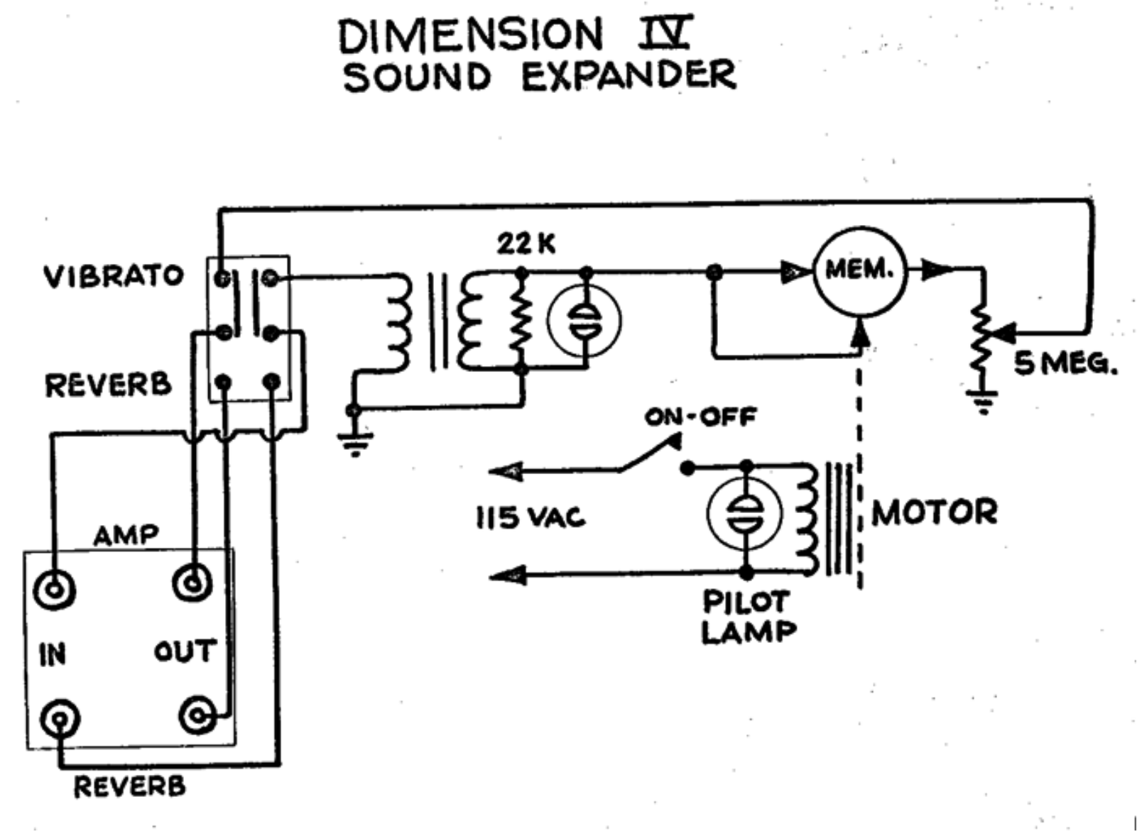 Fender dimension iv soundexpander oilcan schematic