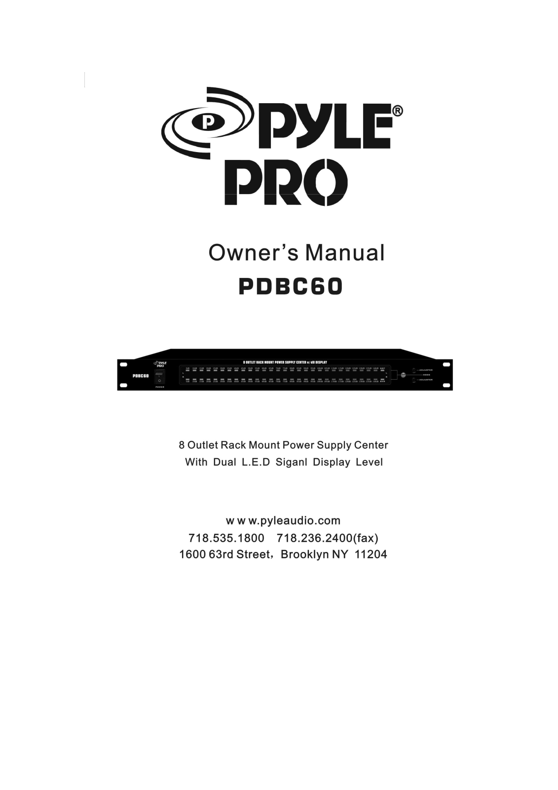 PYLE Audio PDBC60 User Manual