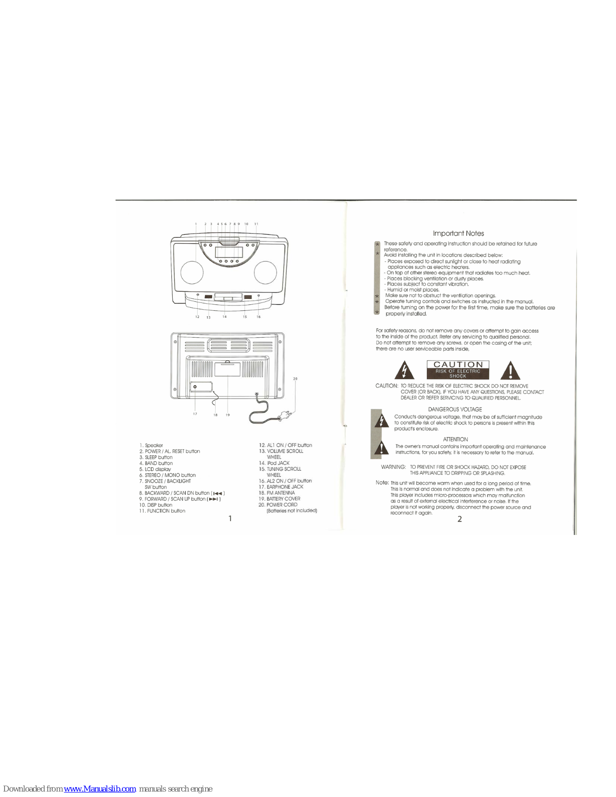 Audiovox CE609CR User Manual