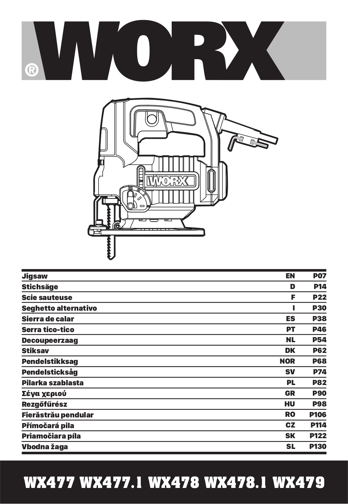 Worx WX477, WX477.1, WX478, WX478.1, WX479 User guide - ManualMachine.com