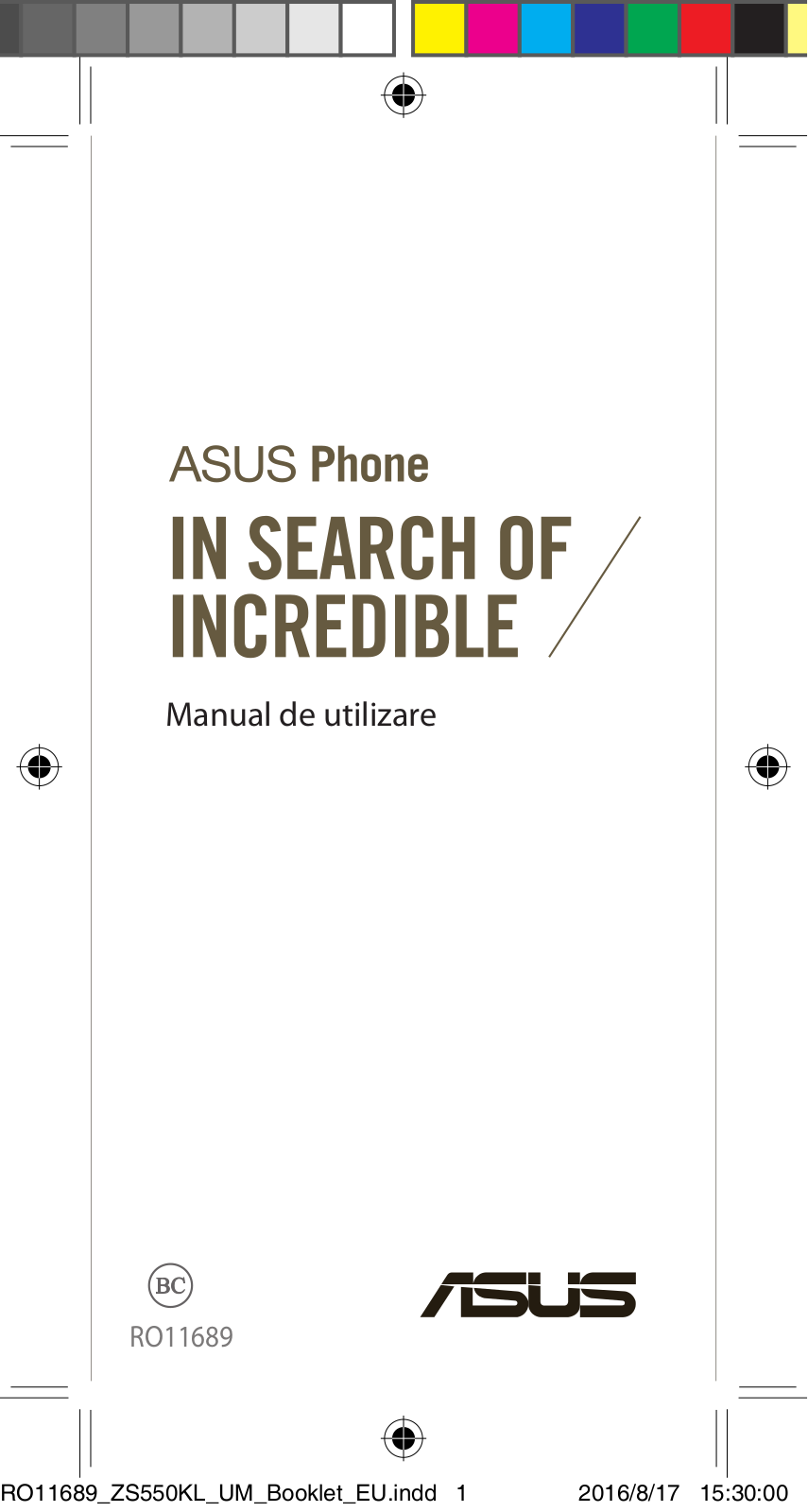 Asus ZS550KL Quick Start Guide