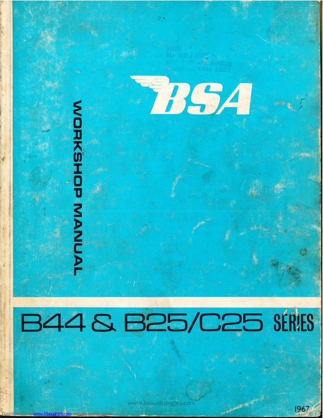 BSA 844 VICTOR, C25 BARRACUDA, 844 SHOOTING STAR, 825 STARFIRE Workshop Manual - ManualMachine.com