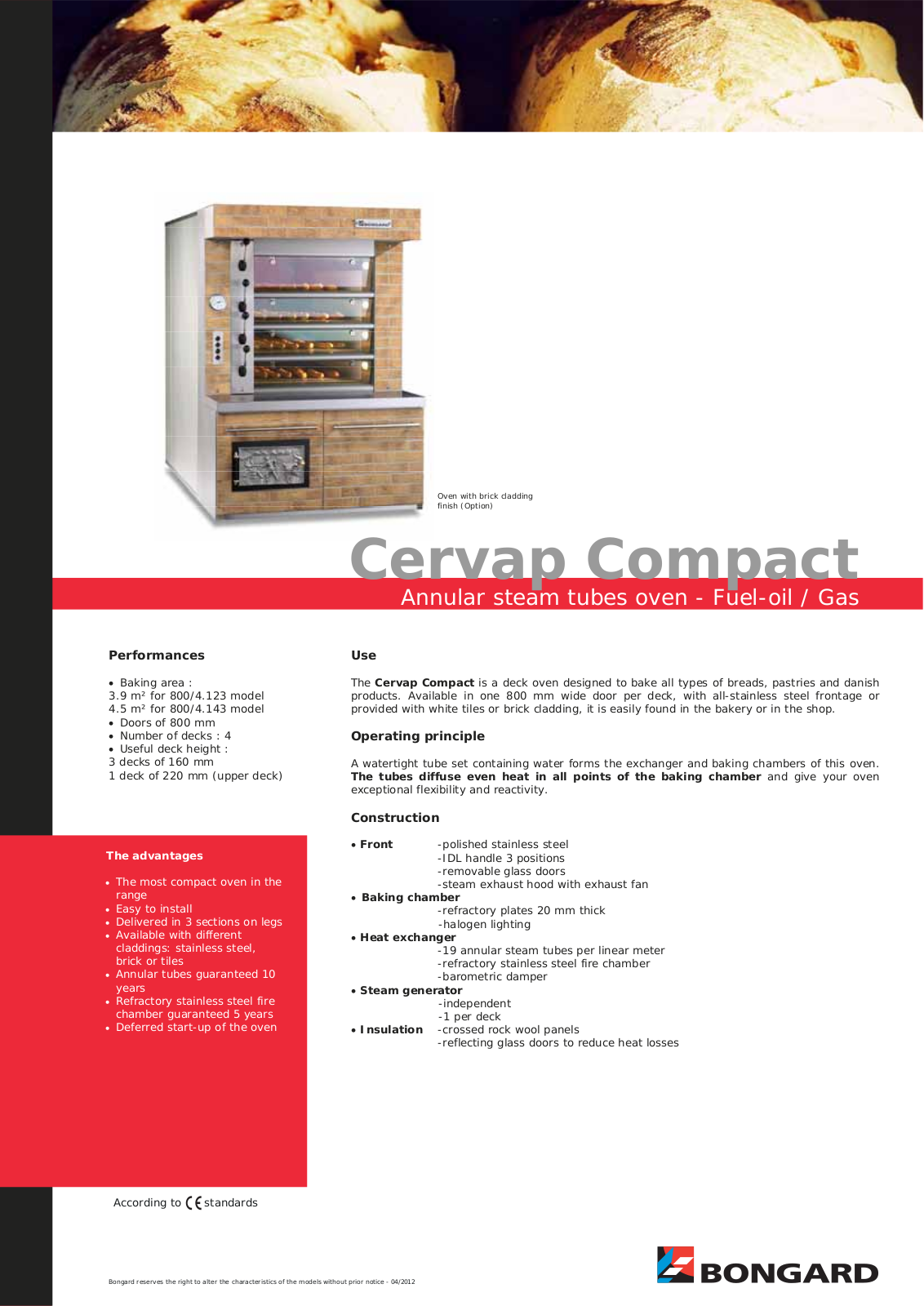 Bongard Cervap Compact User Manual