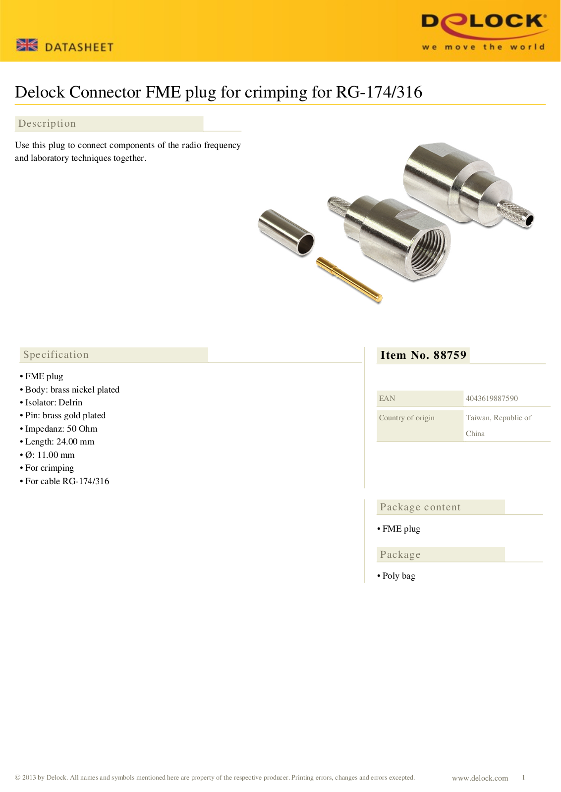 DeLOCK 88759 User Manual