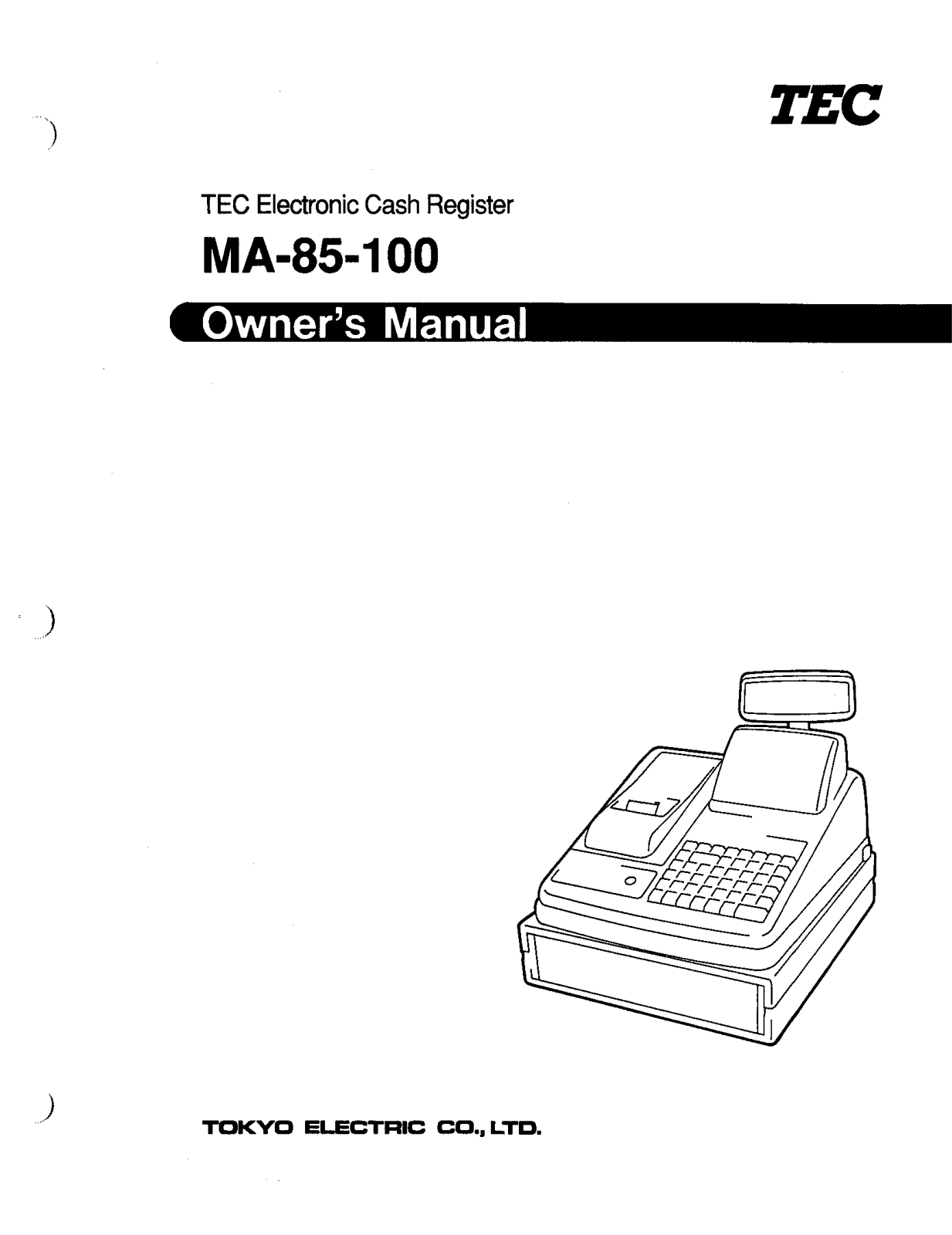 Toshiba MA-85, MA-85-100 User Manual