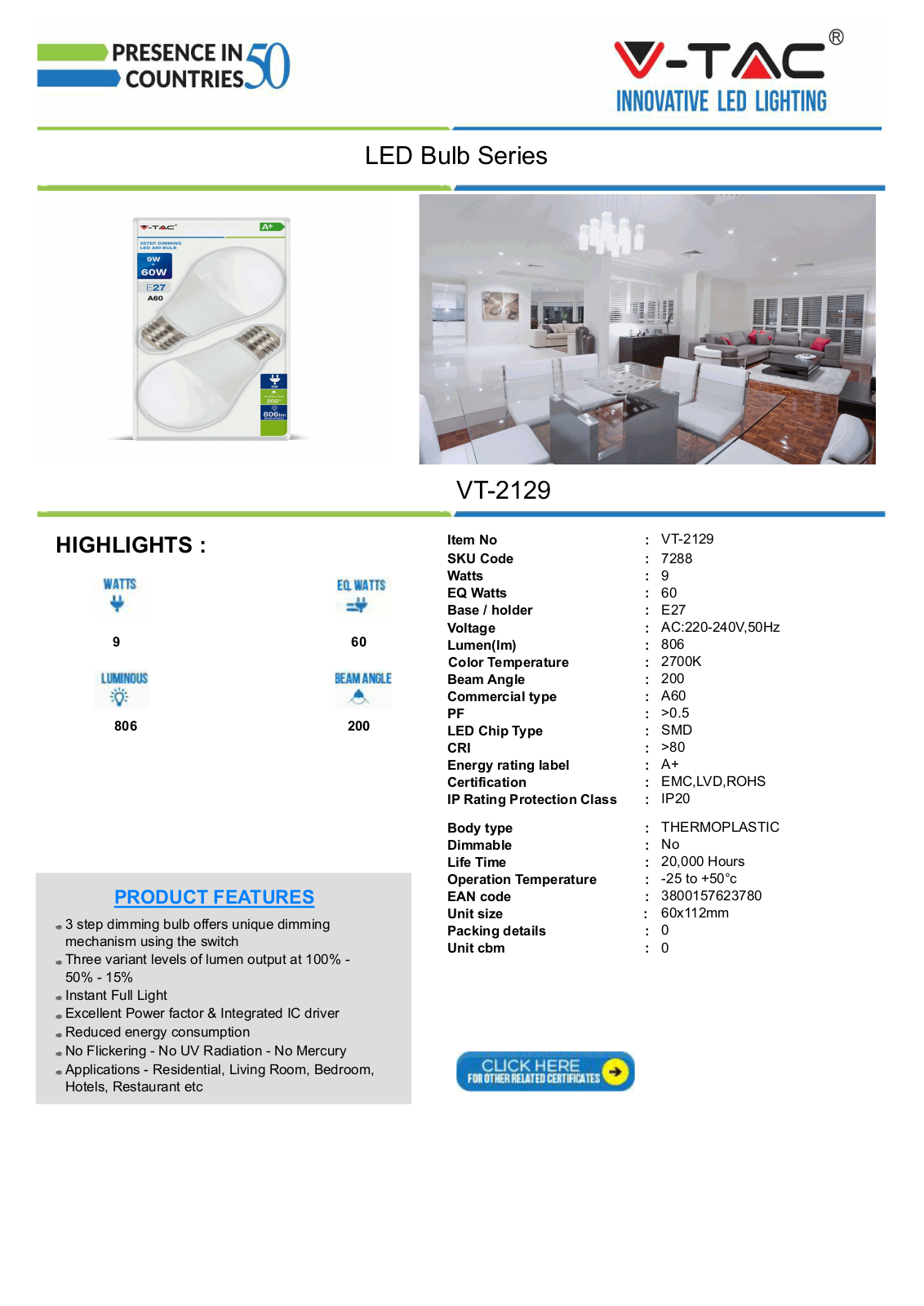 V-TAC VT-7288 Datasheet - ManualMachine.com