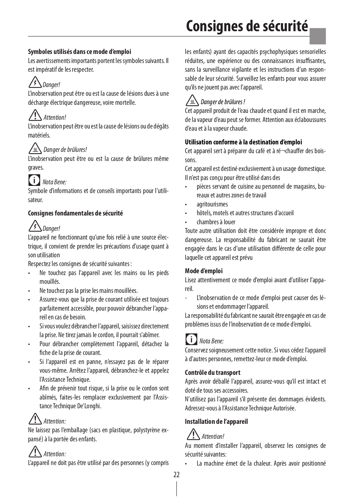 DELONGHI BCO410, BCO 420 User Manual