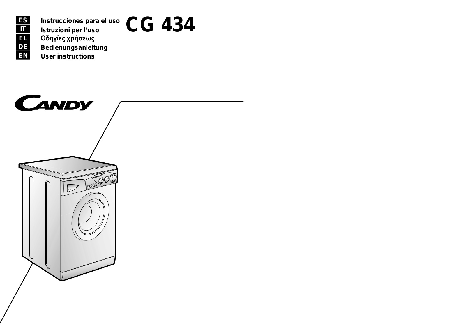 Candy CG 434 User Manual