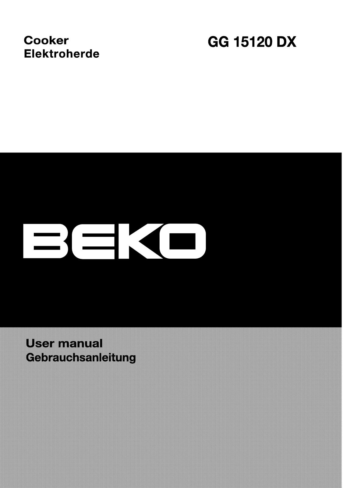 Beko GG 15120 DX PR User Manual