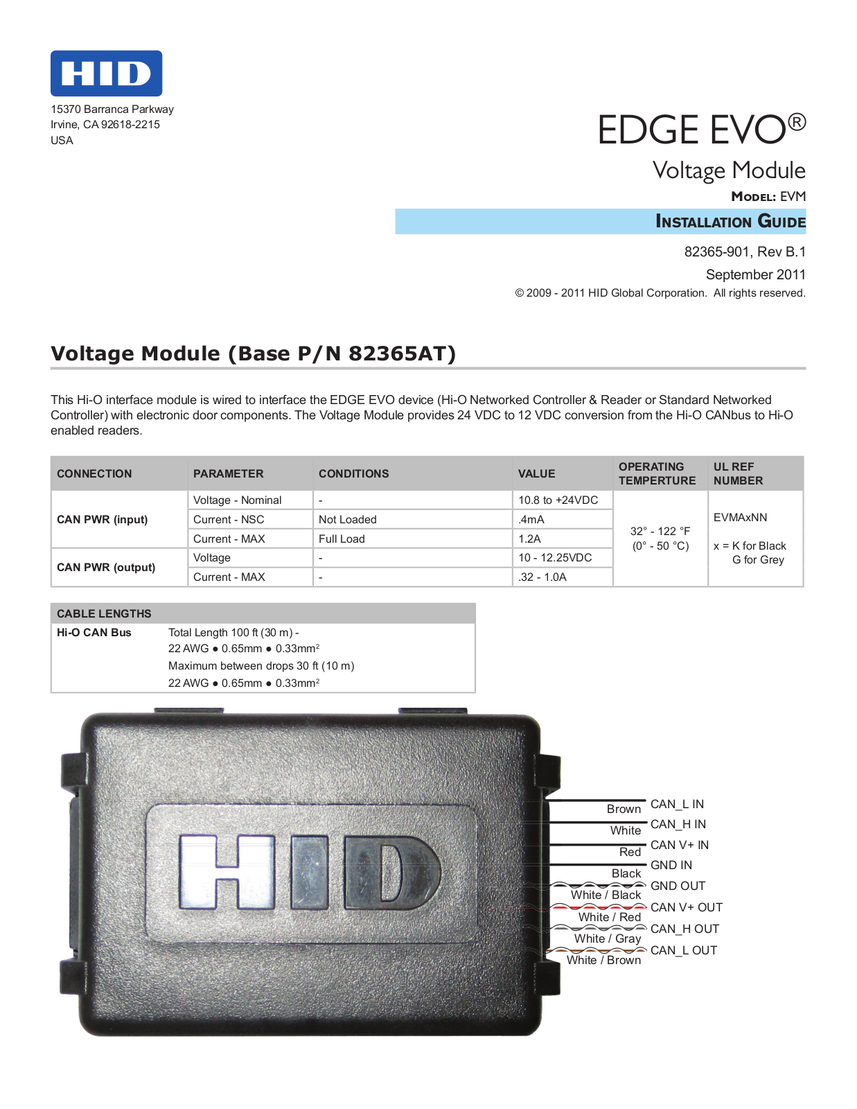 HID EVM Installation Guide