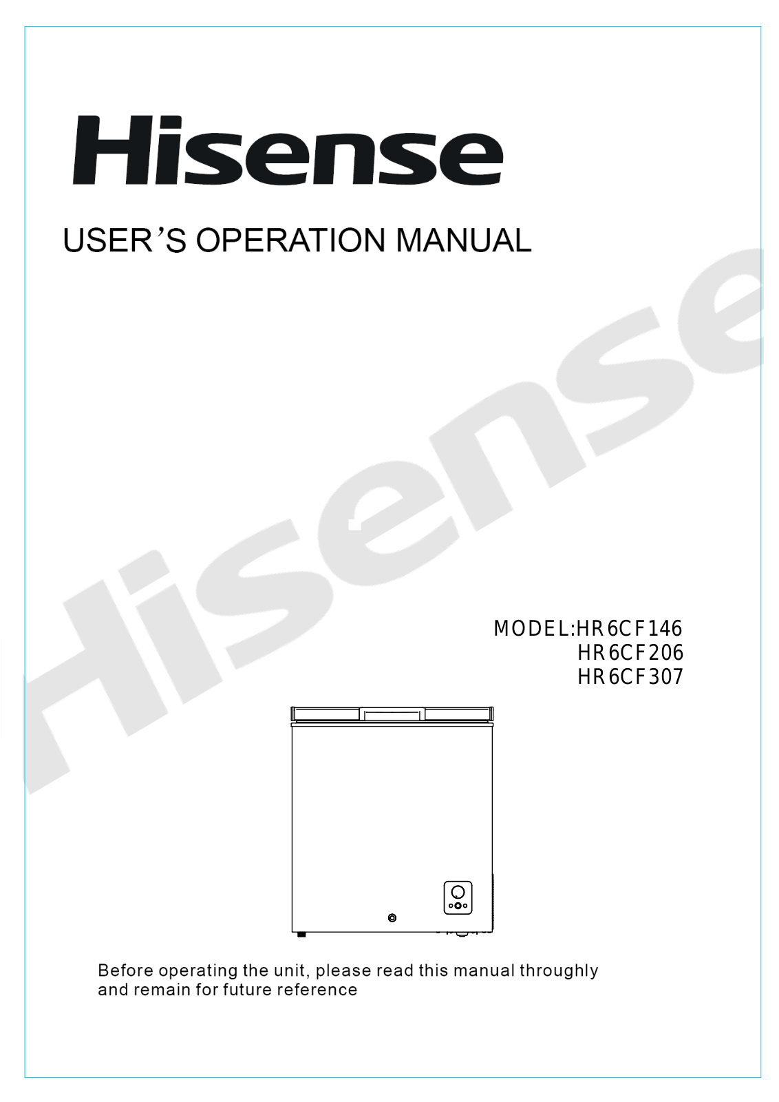 Hisense HR6CF146, HR6CF206 User Manual