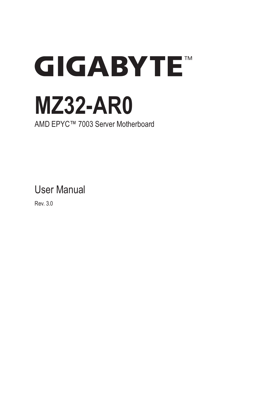 GIGABYTE MZ32-AR0 Users guide