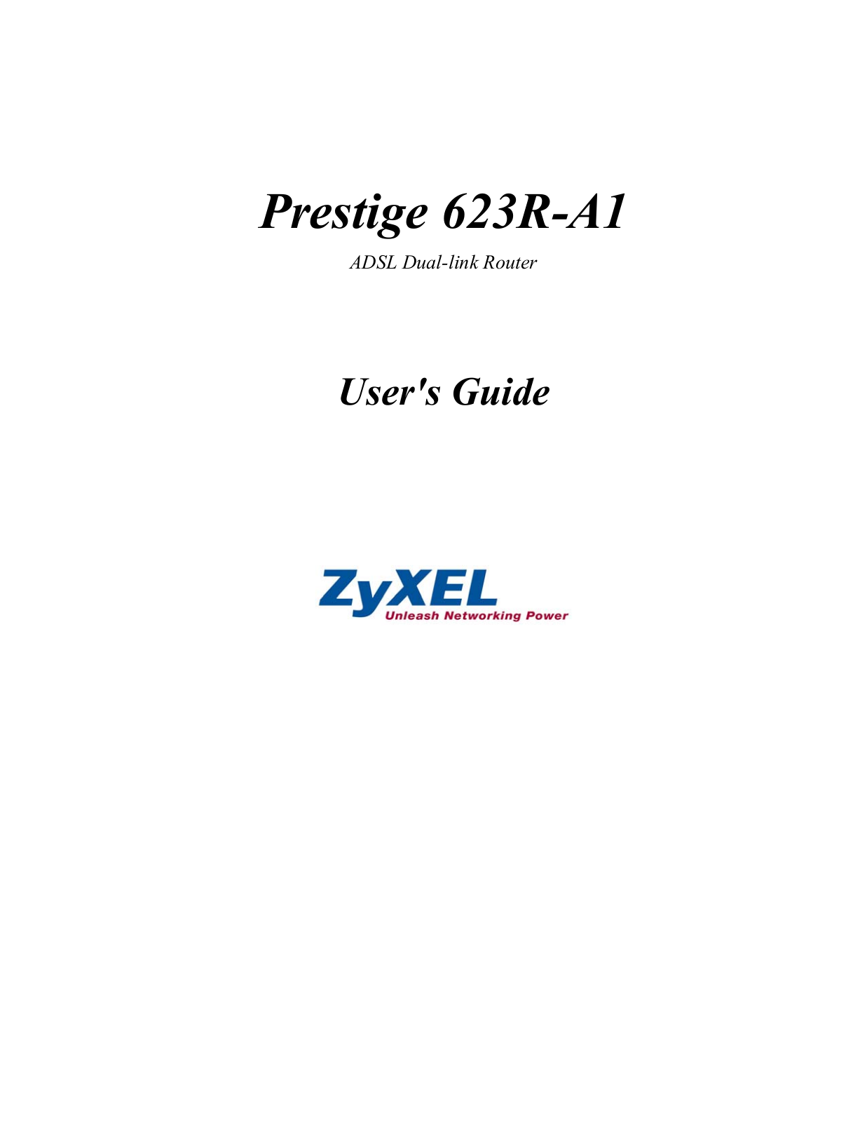 ZyXEL Prestige 623R-A1 User Manual