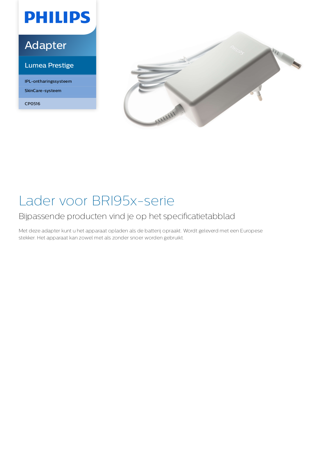 Philips CP0516/01 Leaflet - ManualMachine.com