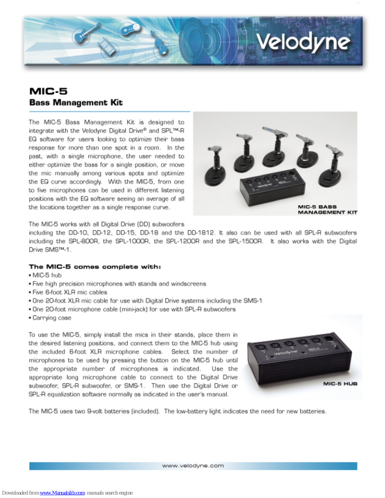 Velodyne MIC-5 - DATASHEET 1 Datasheet - ManualMachine.com
