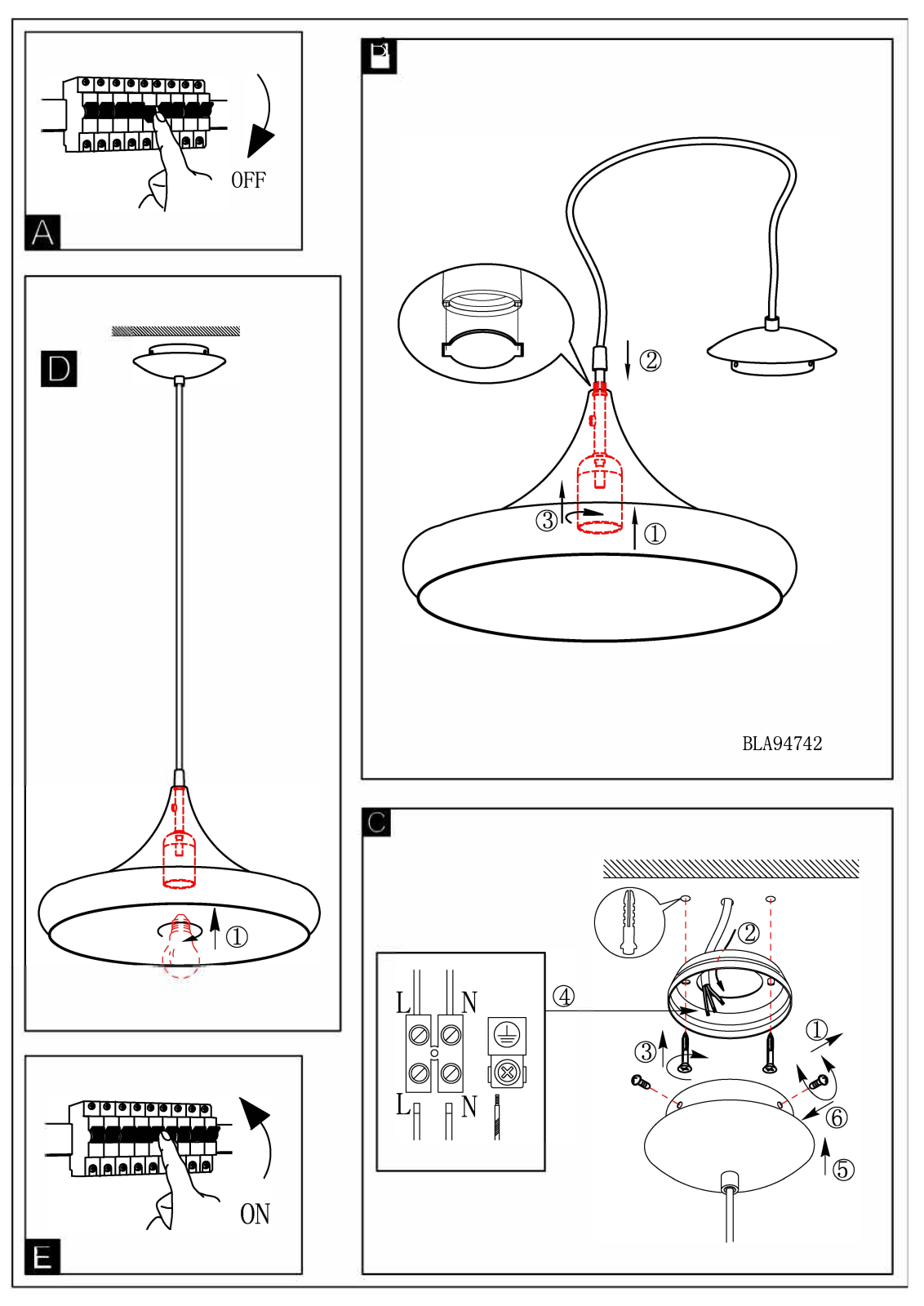 Eglo 94742 operation manual