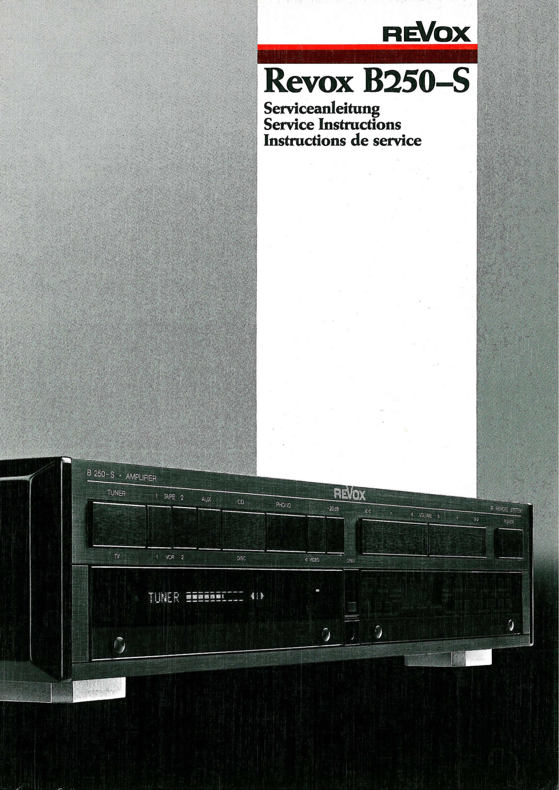 Revox B-150 Service manual