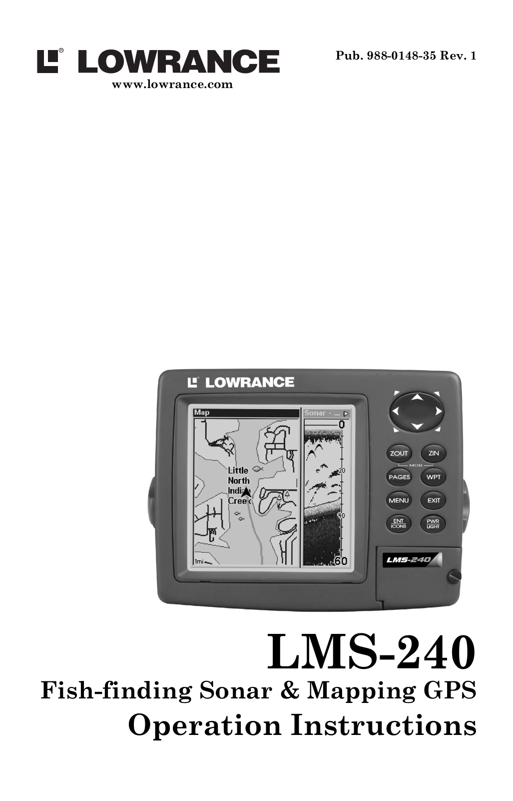 Lowrance electronic LMS-240 User Manual