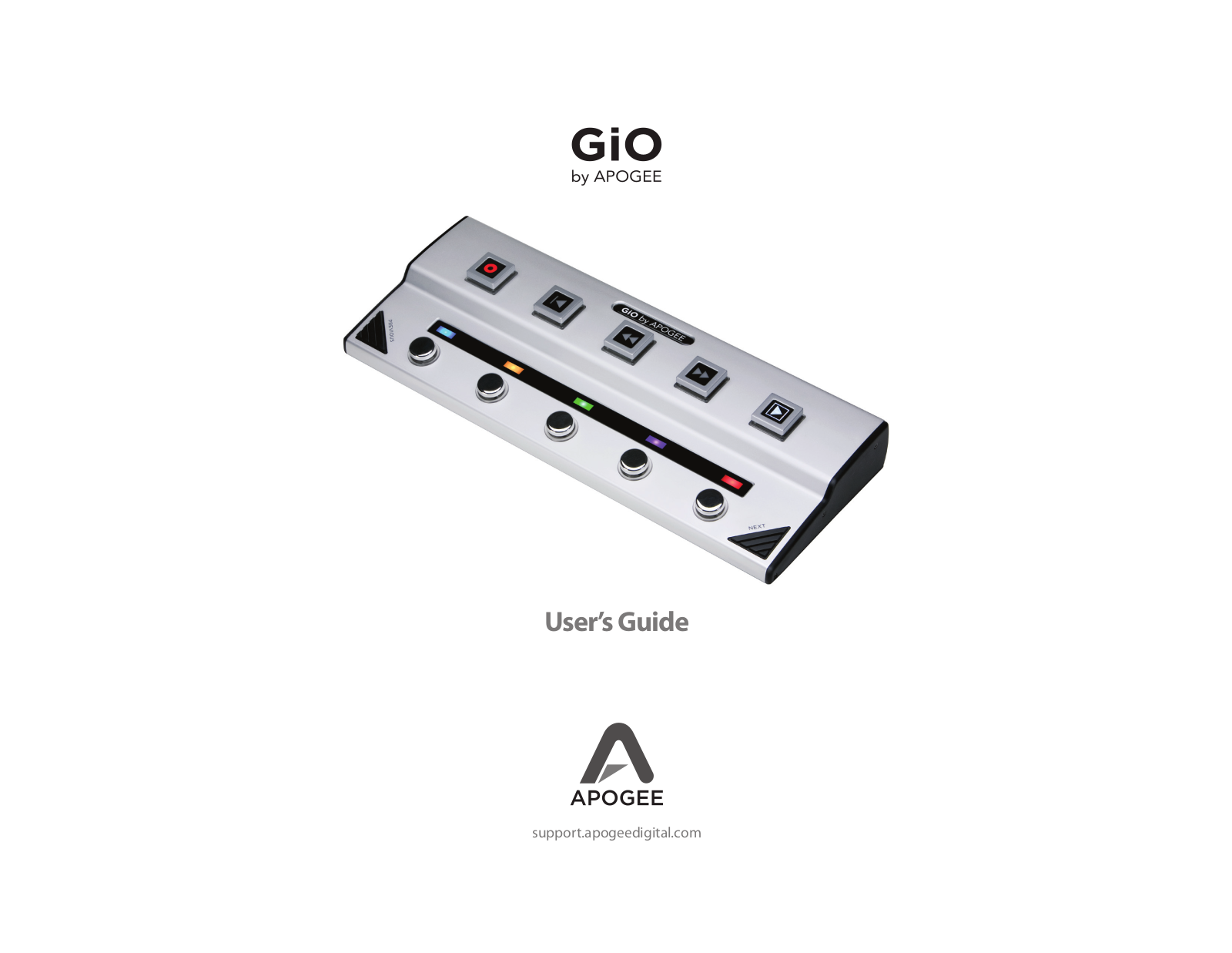 Apogee Electronics GiO User`s Guide