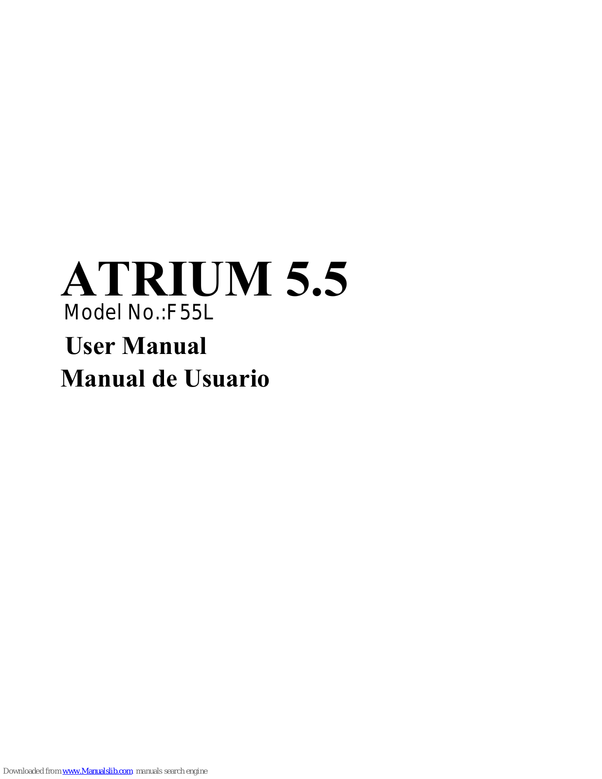 Figo ATRIUM 5.5, F55L User Manual