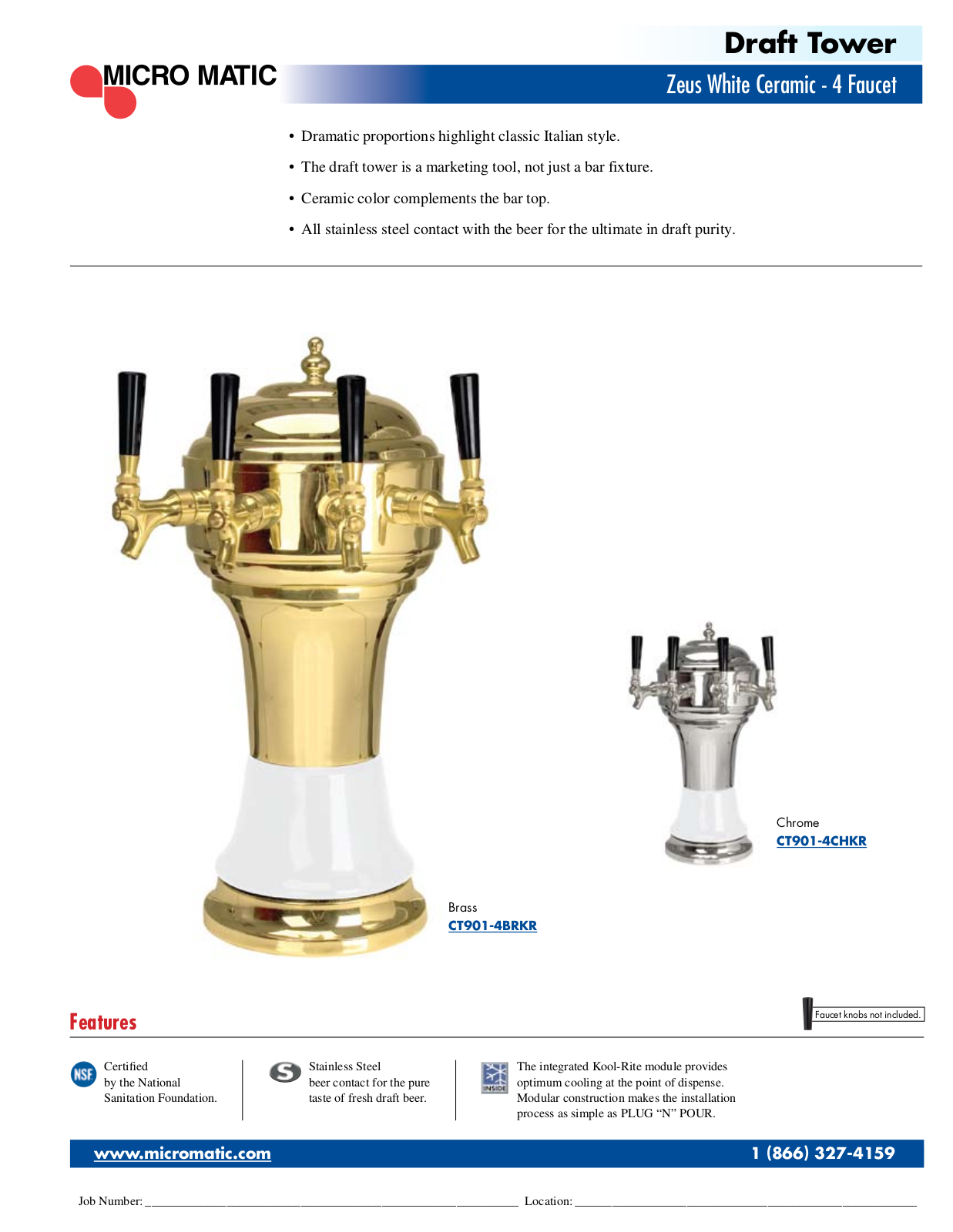 Micro Matic CT901-4BRKR User Manual