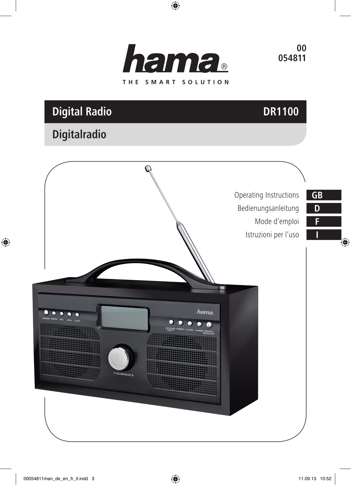 Hama DR1100 User guide