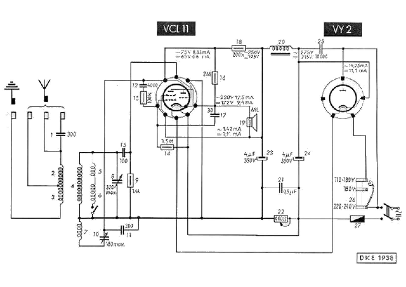 DKE 1938 schematic