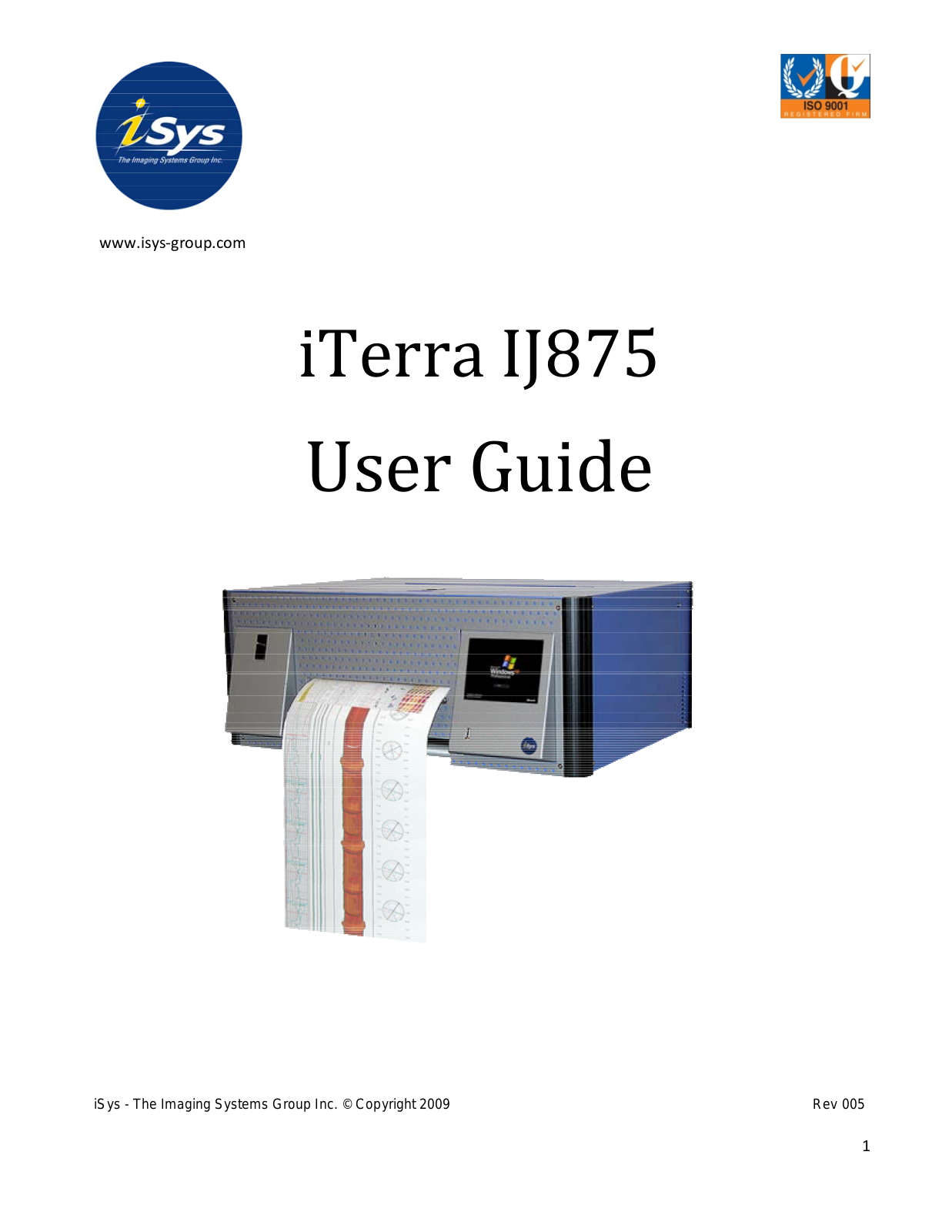 iSys IJ875 User Manual