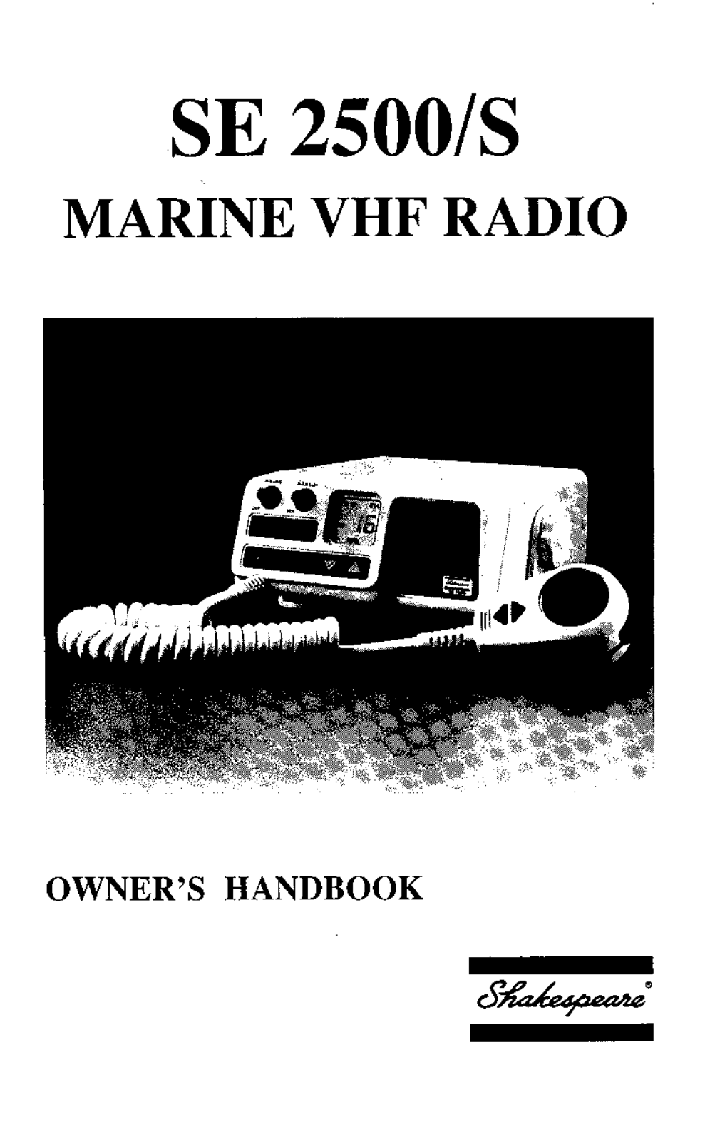 Shakespeare Electronic SE 2500-S User Manual