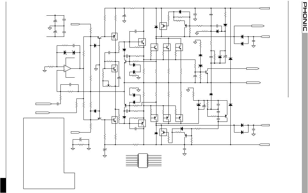 Phonic max860, max1500, max2500 Schematic