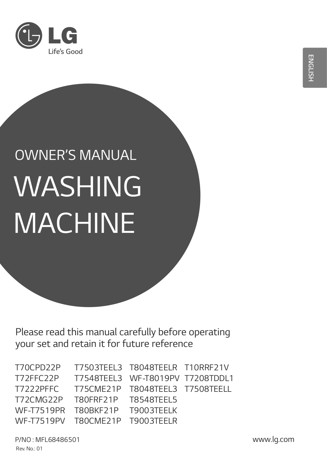 LG T7508TEELL Owner’s Manual