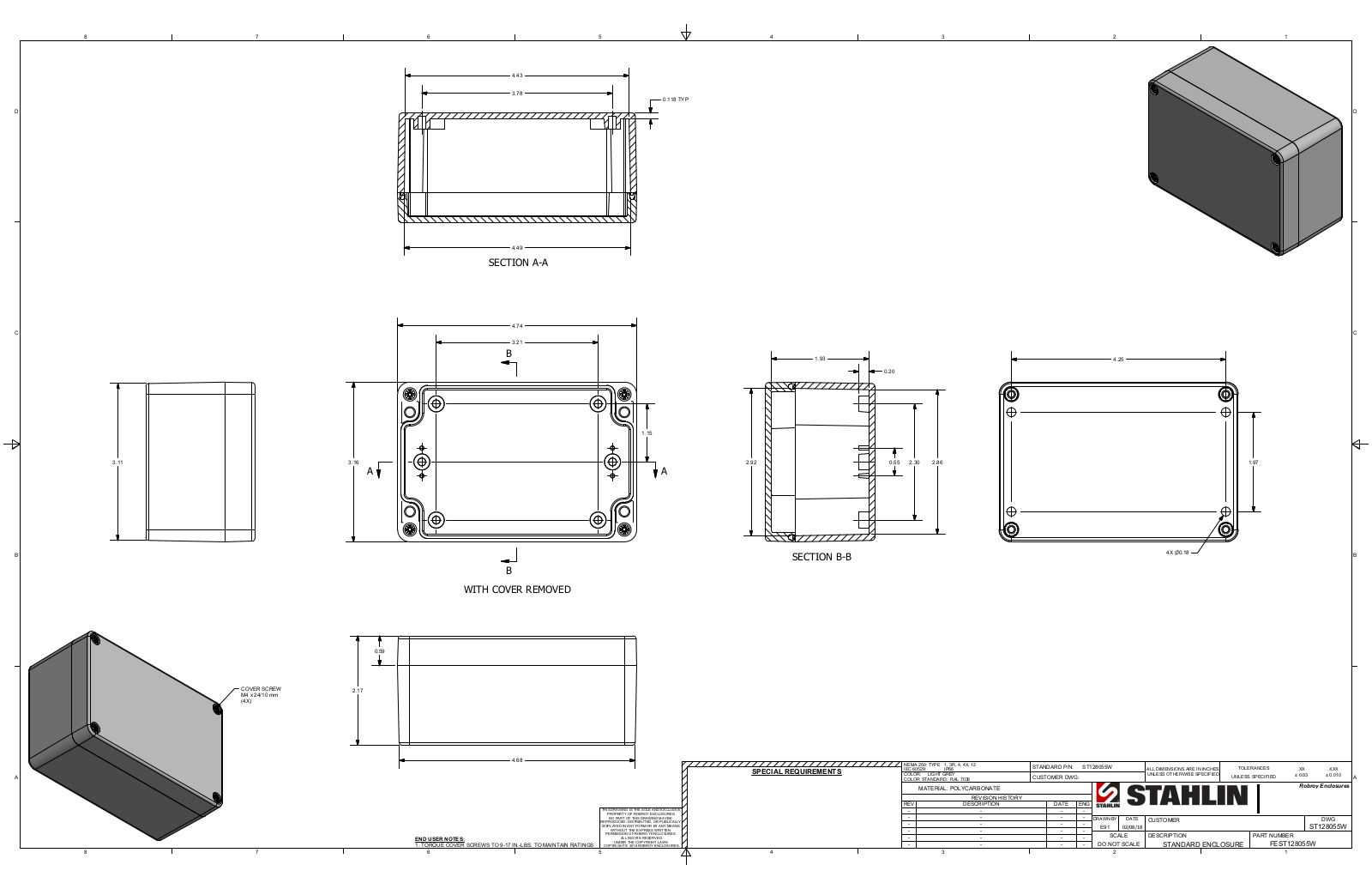 Stahlin ST128055W Reference Drawing