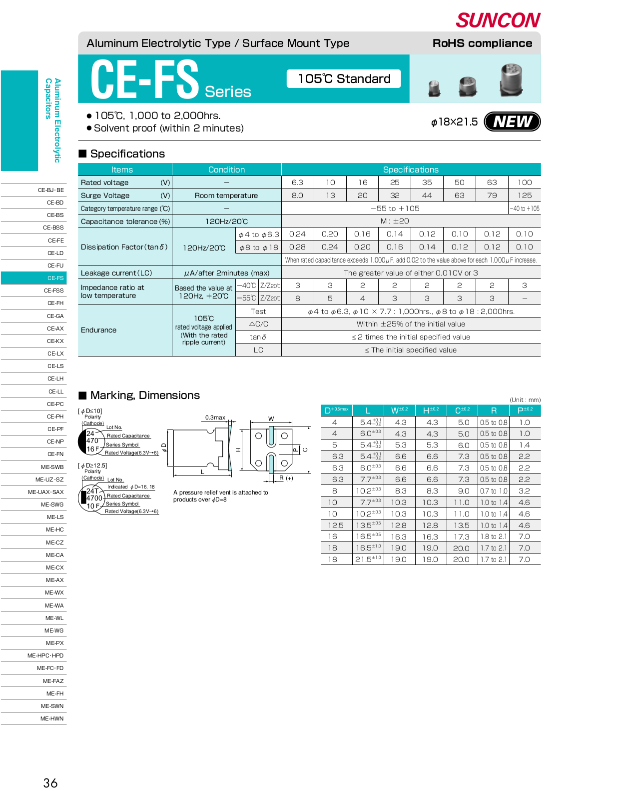 SUNCON SUNC 50CE47FS Datasheet - ManualMachine.com