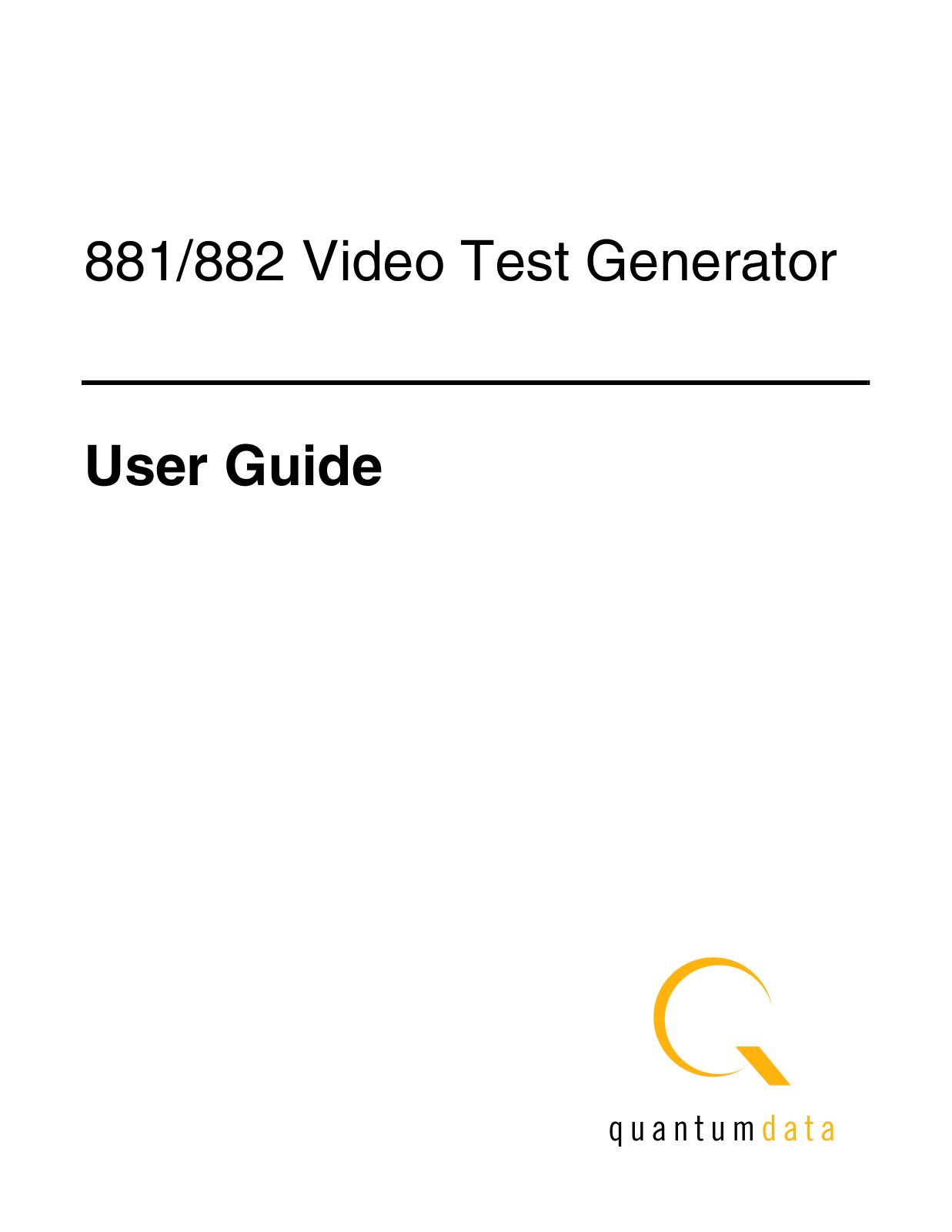 Quantum 881 User Manual