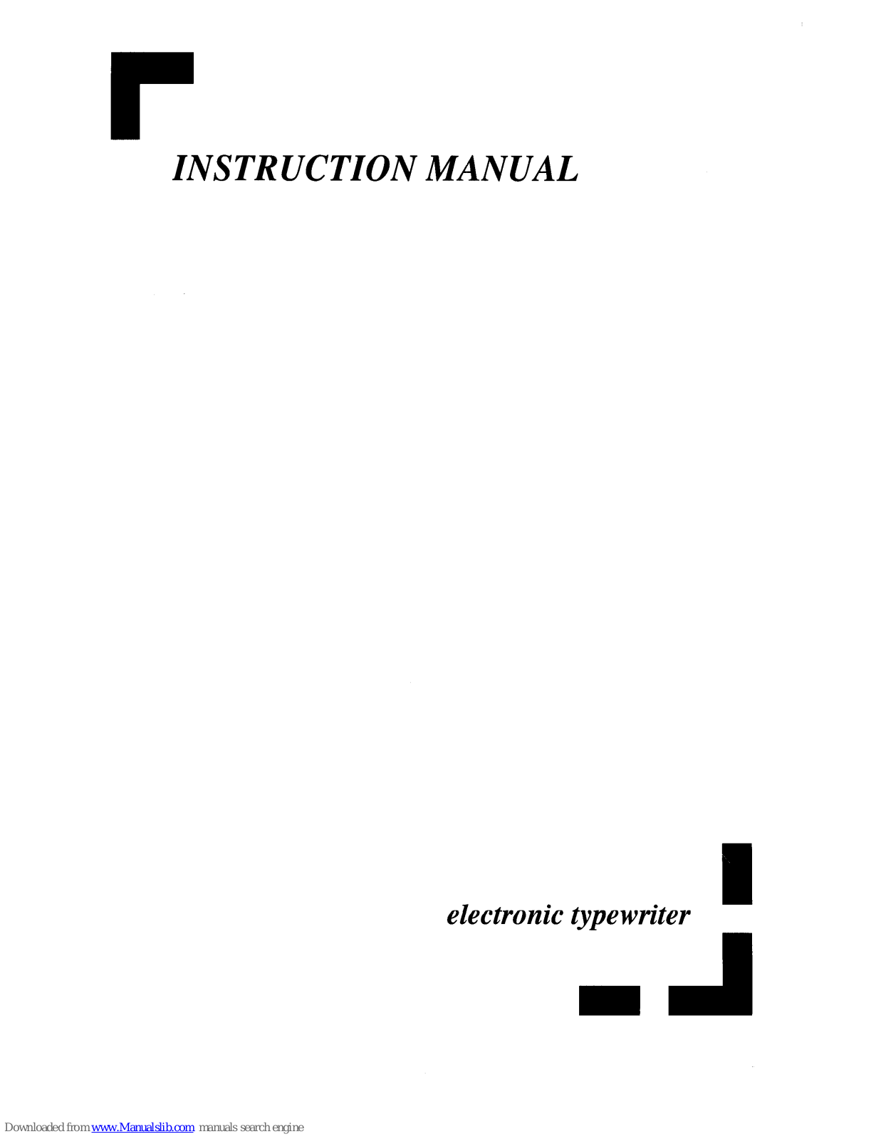 Nakajima WPT-160 Instruction Manual