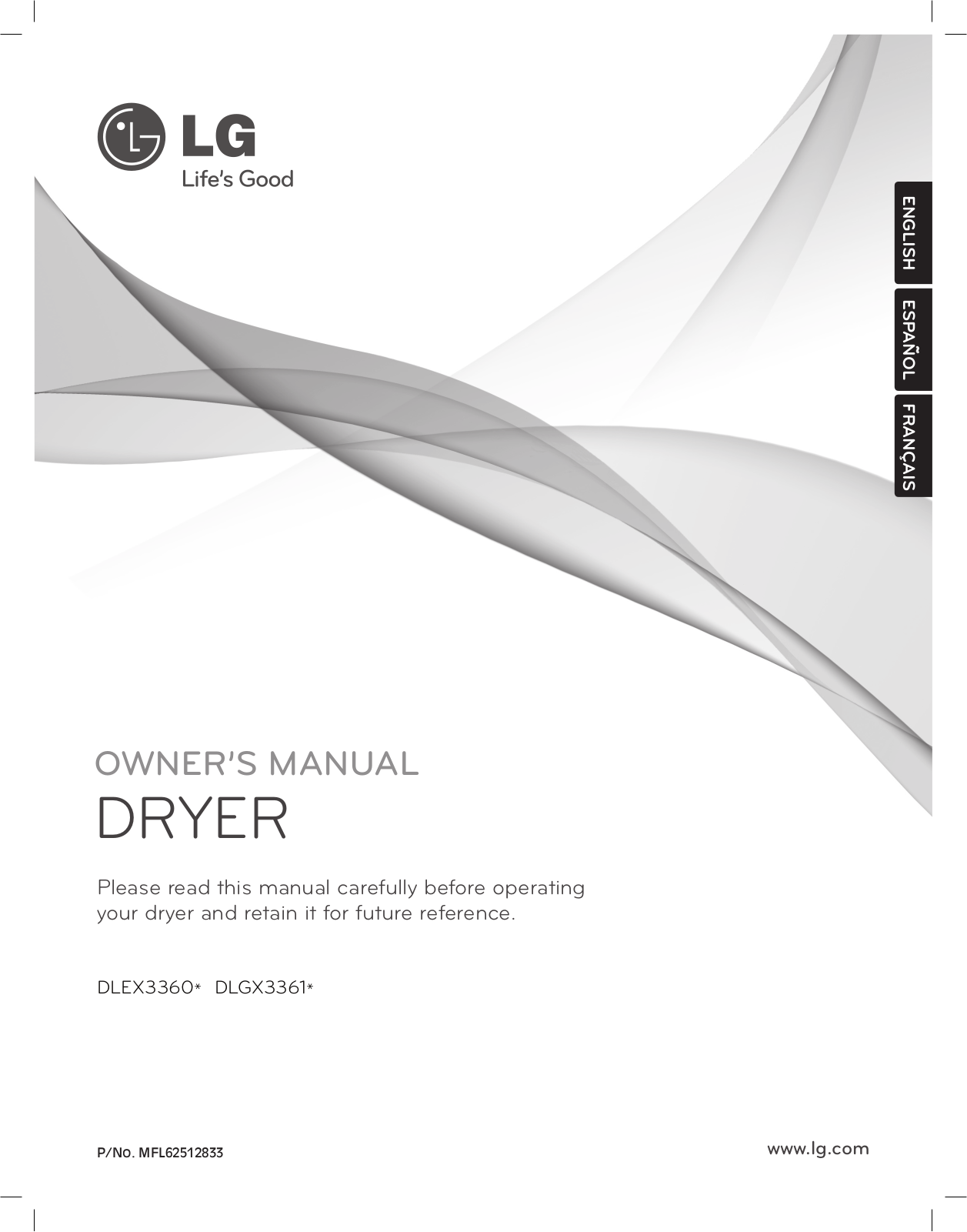 LG DLGX3361W User Manual