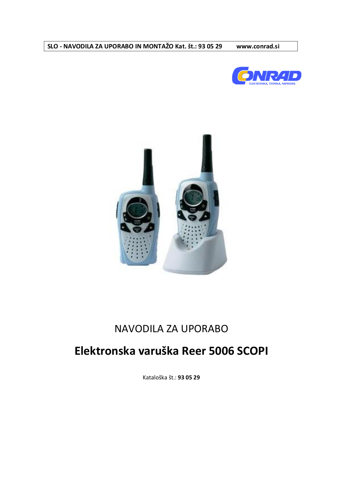 REER 5006 SCOPI User guide