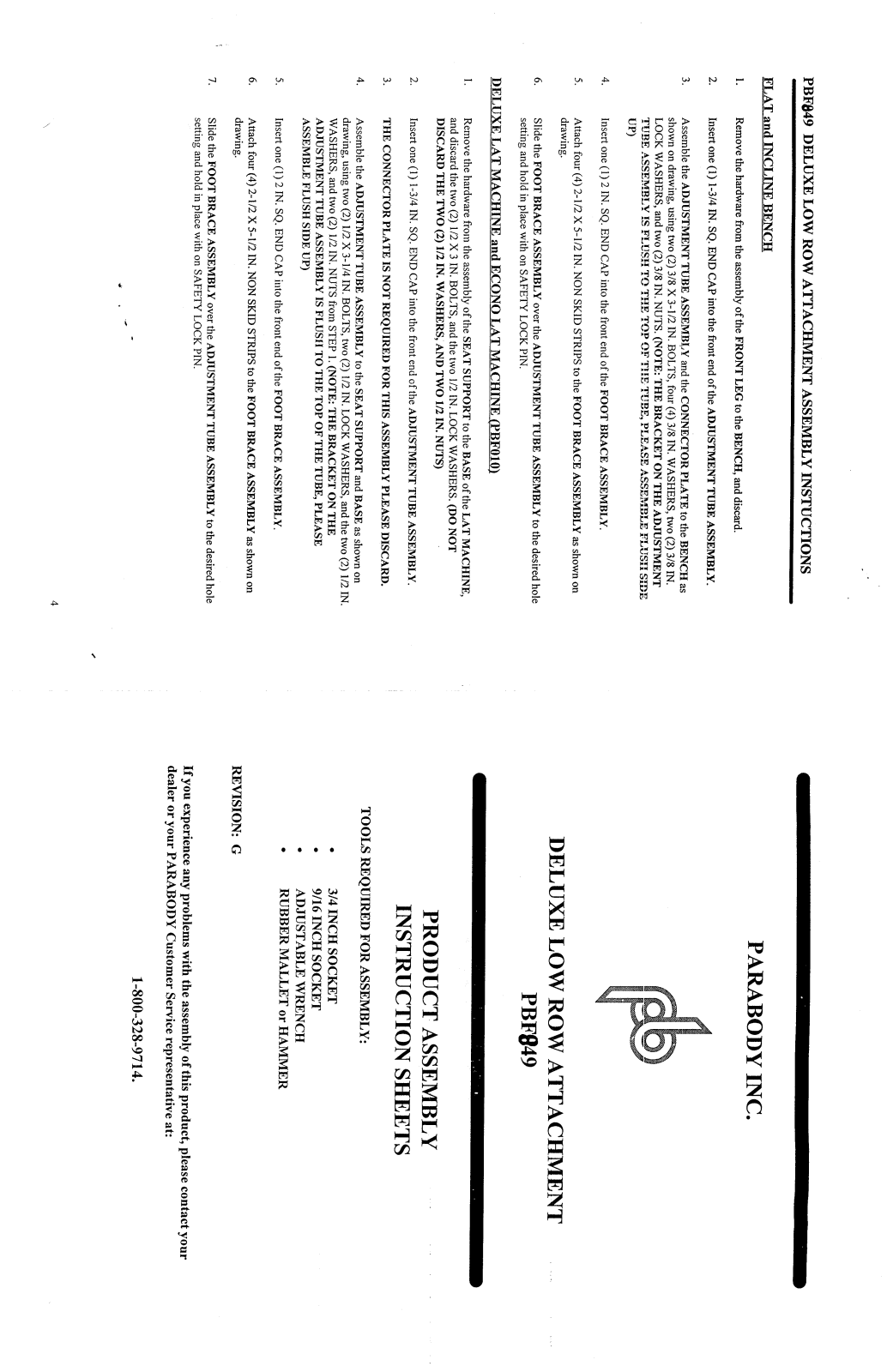 ParaBody PBF849 User Manual