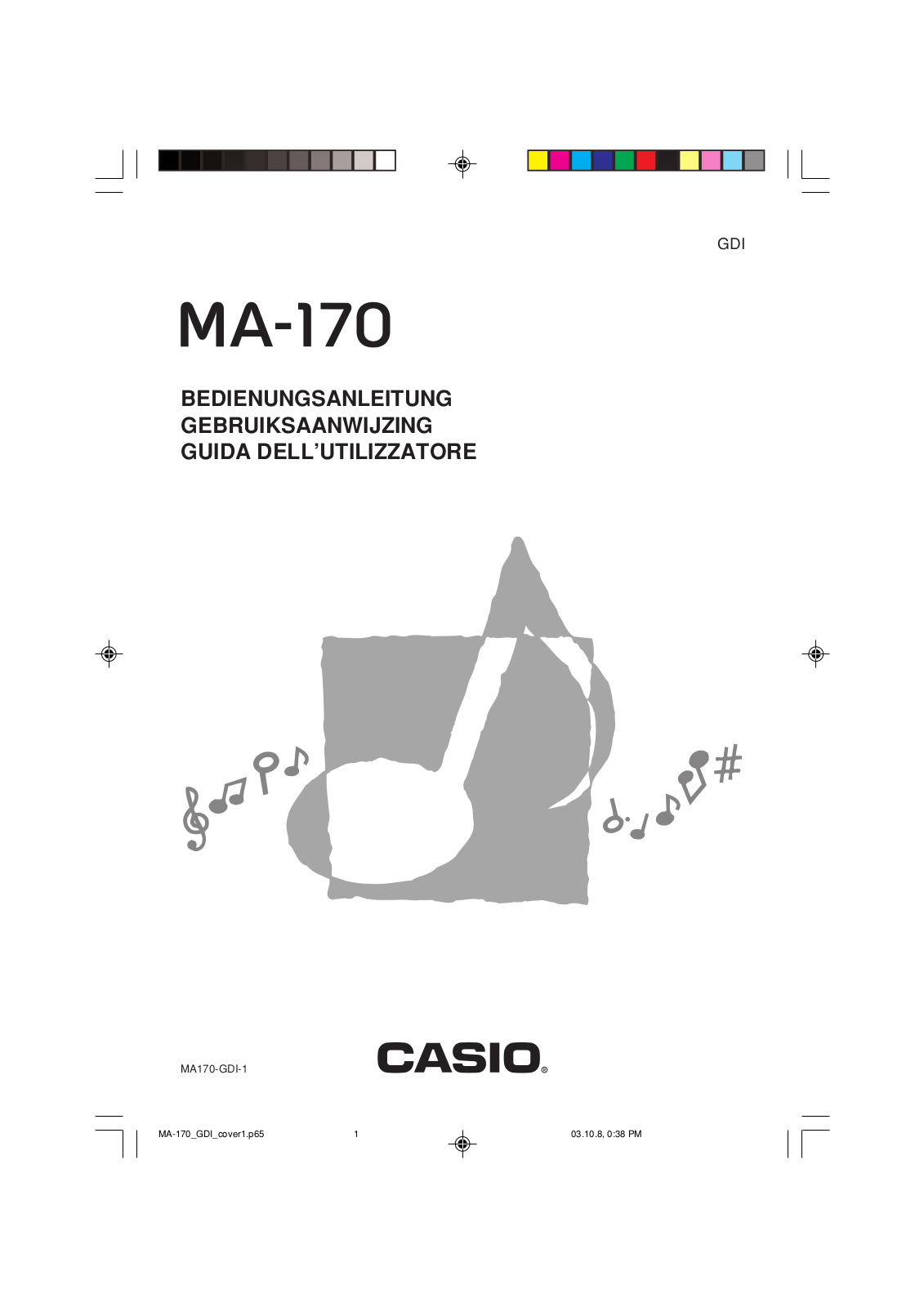 Casio MA-170 Owner's Manual