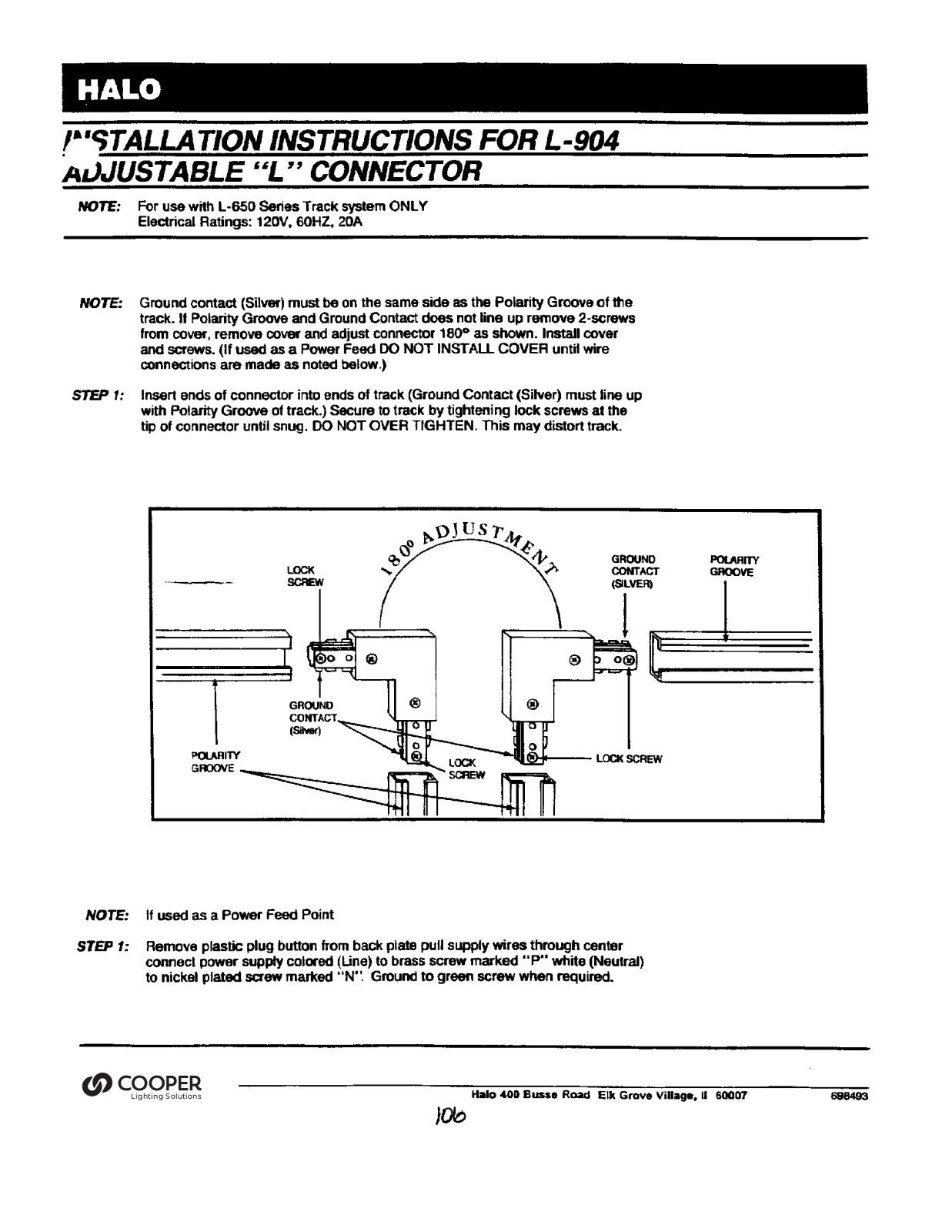 HALO L-904 Installation Manual