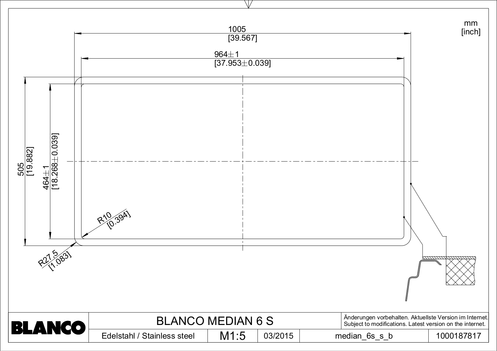 Blanco Median 6 S User Manual