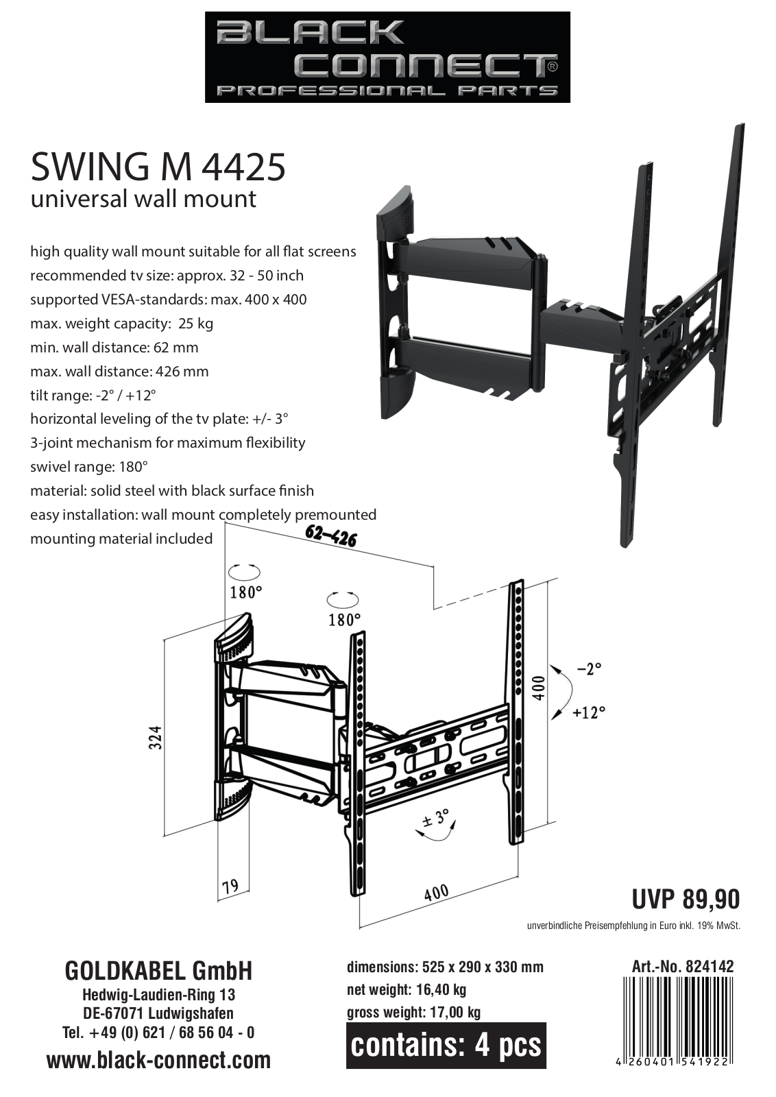 Black Connect Swing M User Manual - ManualMachine.com