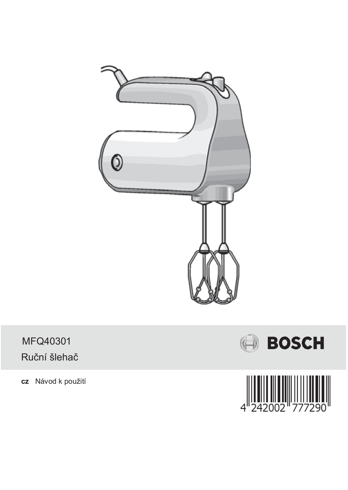 Bosch MFQ40301 User Manual