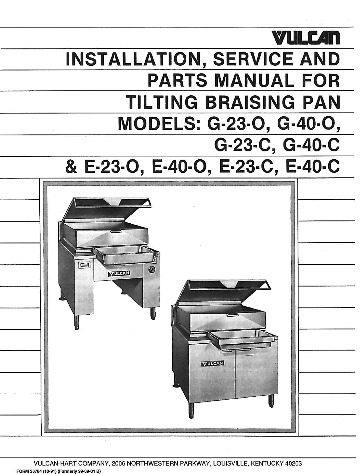 Vulcan E-23-C Service Manual