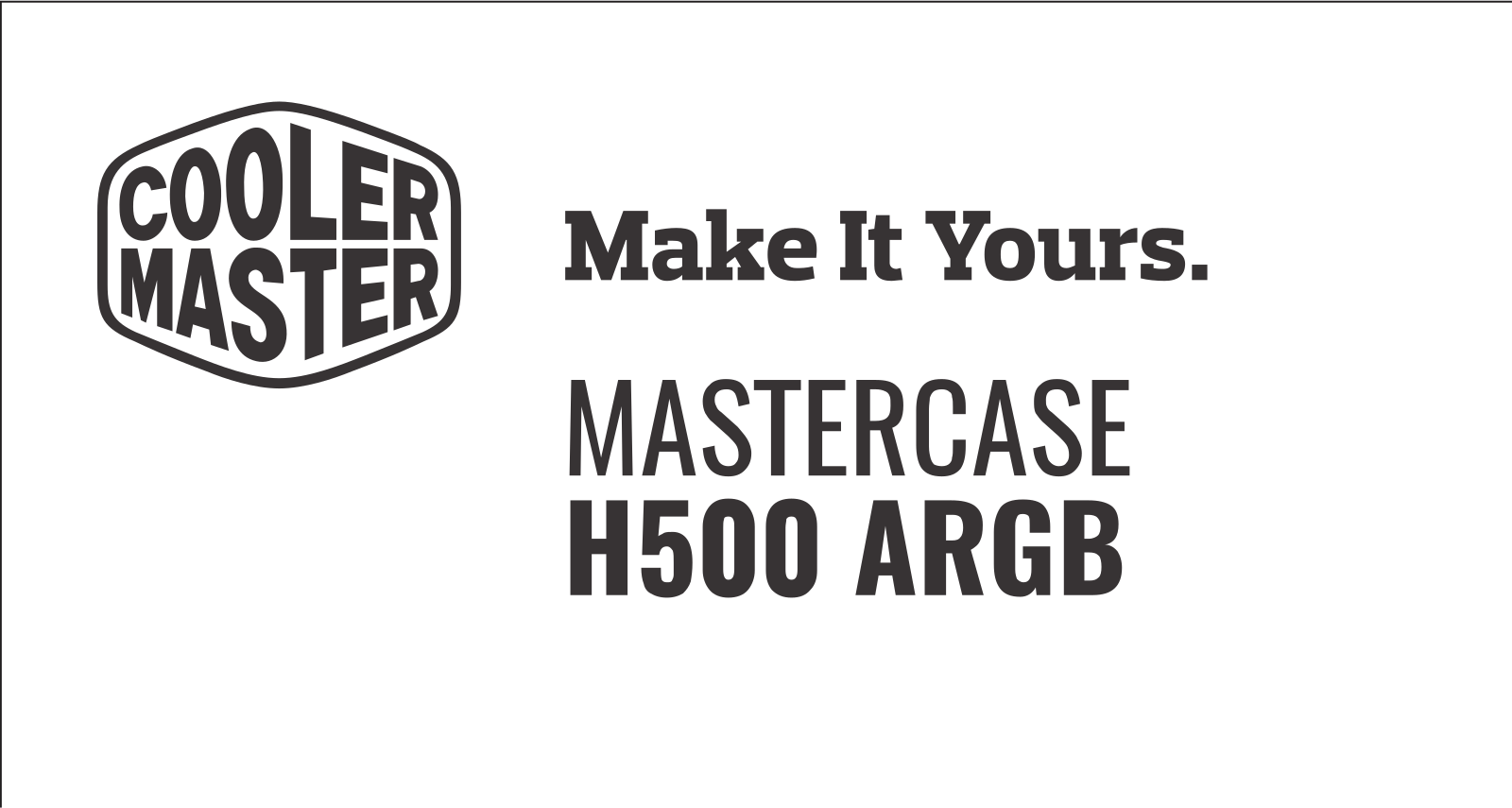 Cooler master H500 Argb User Manual