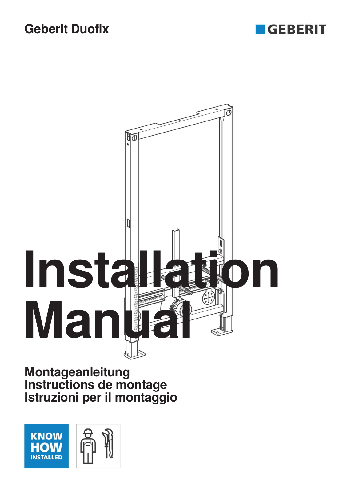 Geberit 111.524.00.1 Installation Manual