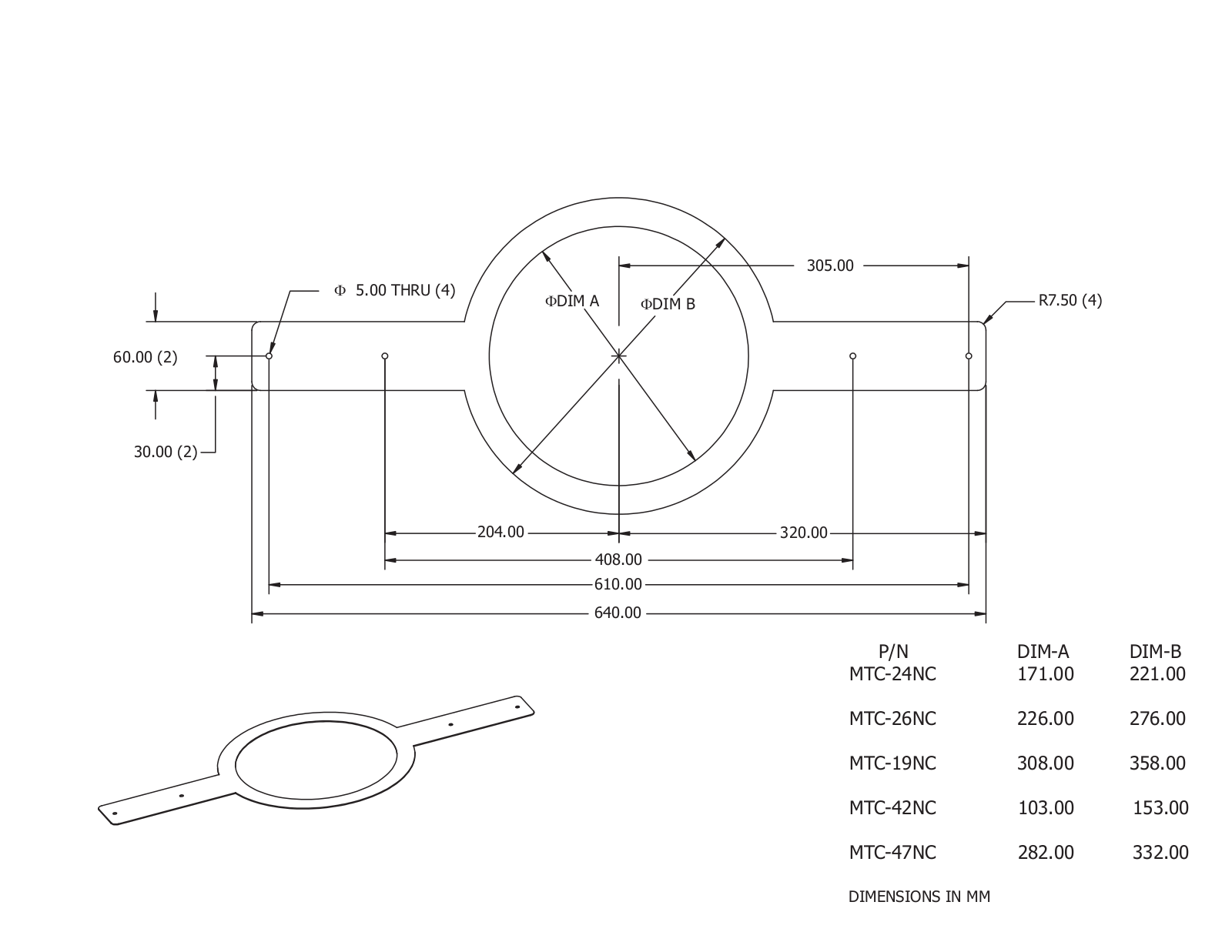 JBL MTC-19NC Datasheet