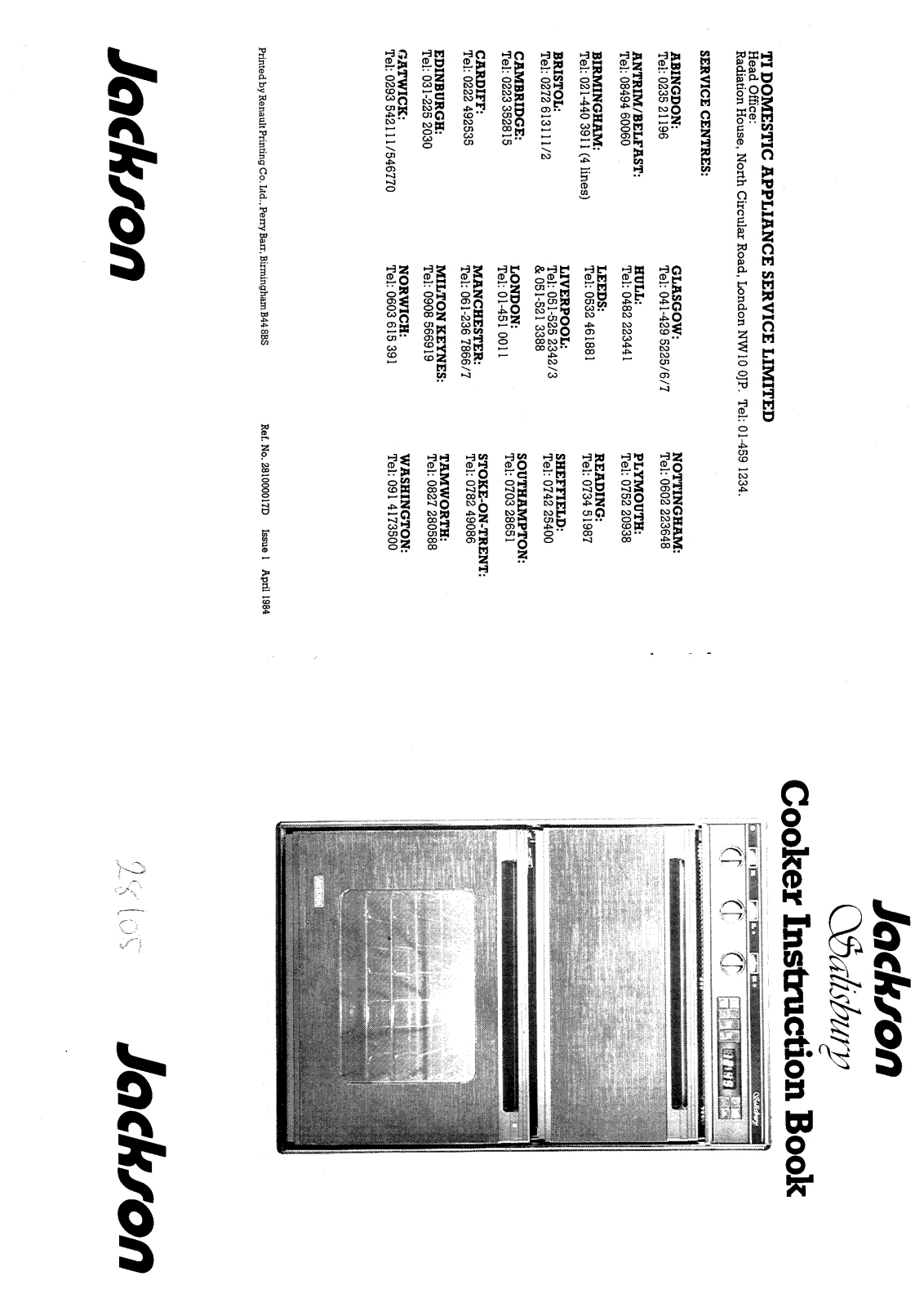 Jackson HB28105 User Manual