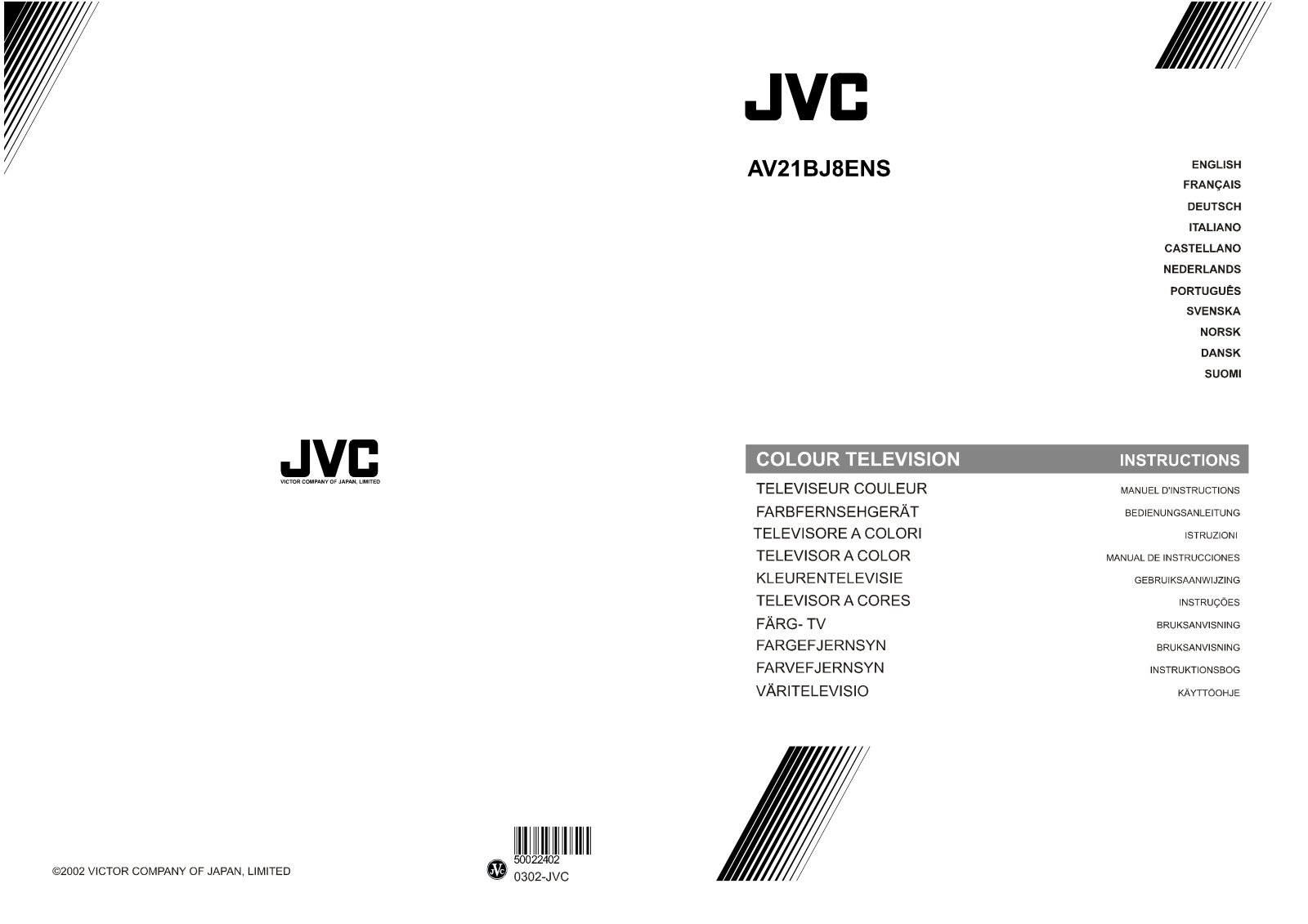 JVC AV21BJ8ENS User Manual