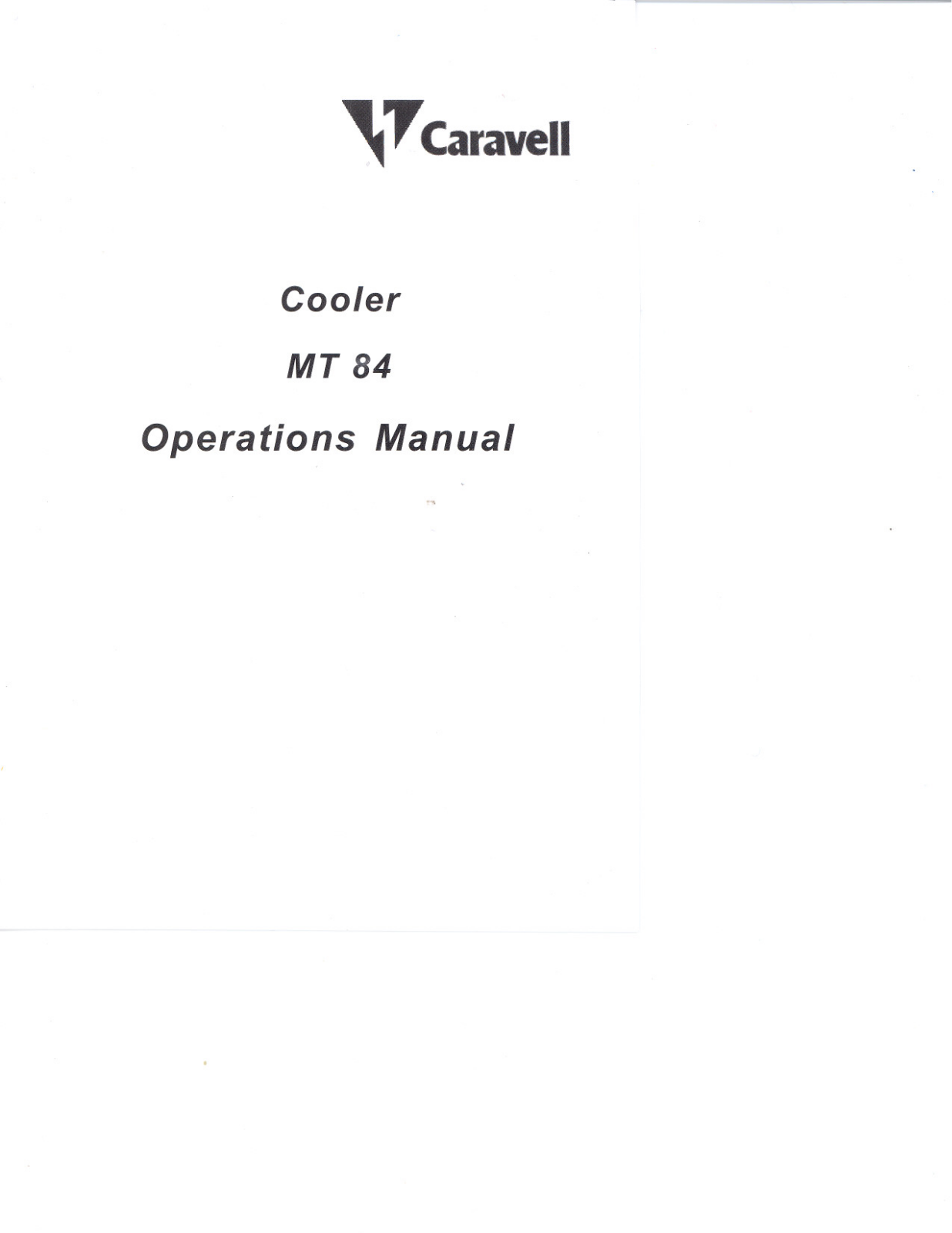 Metalfrio MT84 Installation  Manual